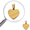 DORADO PREMIUM CORAZON PLANO 15MM DE 4.5MM DE ESPESOR SE PUEDE GRABAR DIJE