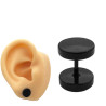 NEGRO BLISTER x12 FALSO EXPANSOR 8 MM A ROSCA PIERCING