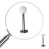 UNIDAD MENTON BOLITA BLANCA PIERCING