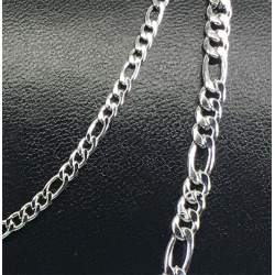 1 Metro FIGARO PLANA 0.8 (APROX 2.9MM) C/ MOSQUETON Y ARGOLLA CADENA