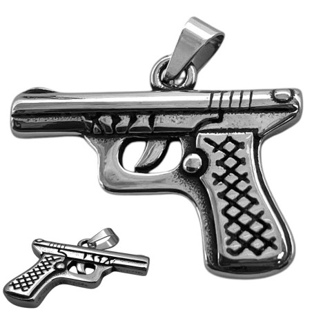 PISTOLA 3D 38*24MM PREMIUM DIJE