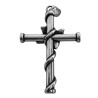 33*46MM CRUZ C/ CENTRO DE ROSA DIJE