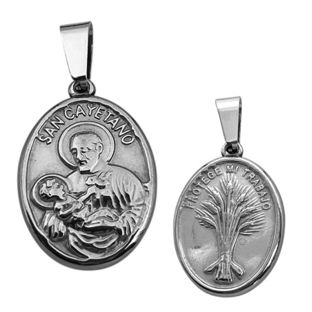 14*21MM SAN CAYETANO C/ RELIEVE AMBAS CARAS DIJE