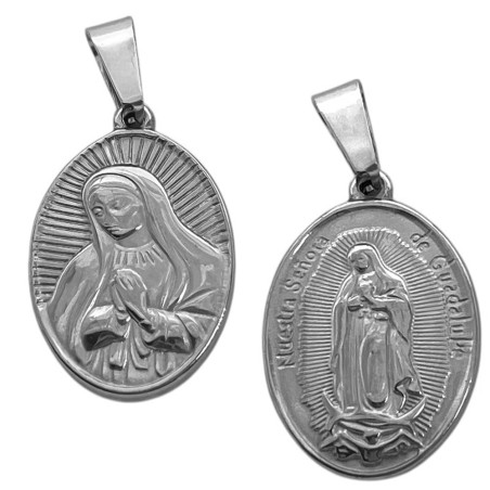 15*21MM NUESTRA SEÑORA GUADALUPE C/ RELIEVE AMBAS CARAS DIJE