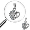 15 AÑOS CORAZON C/ LINEA DE STRASS DIJE