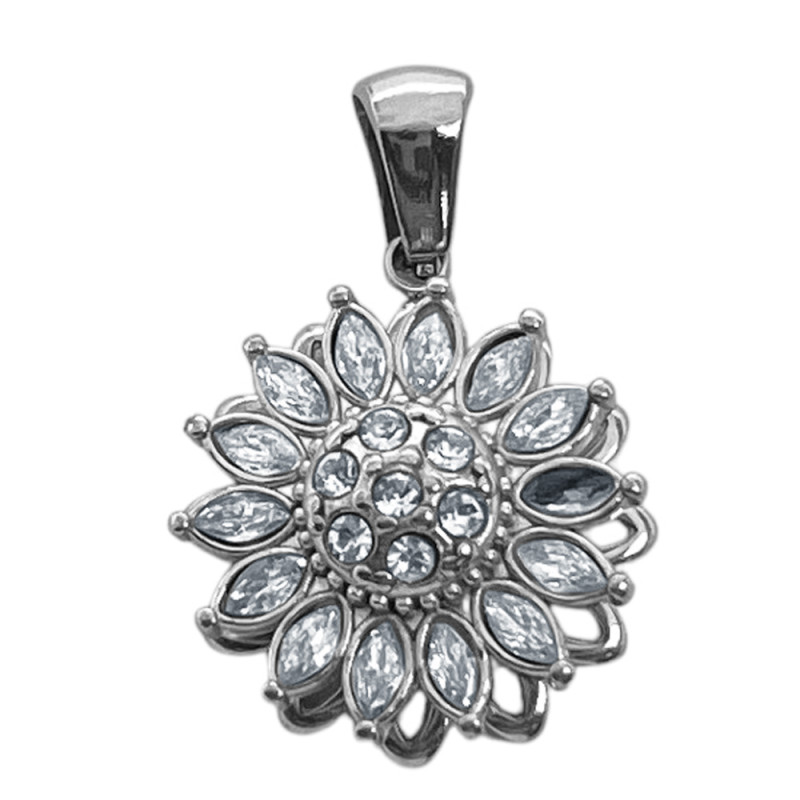 GIRATORIO FLOR GIRASOL CUBIC CRISTAL M:I DIJE