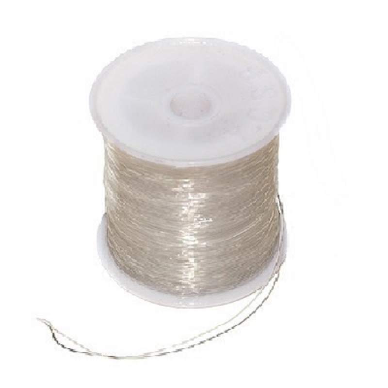 BOBINA GRANDE 1.0 MM TANZA ELASTICA TRANSPARENTE FORNITURA