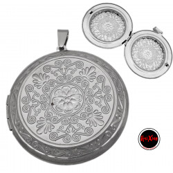 RELICARIO 45MM REDONDO FLOR...