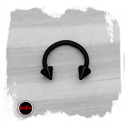 NEGRO BLISTER 10MM x12 BULL SURTIDO PUNTA Y BOLITA PIERCING