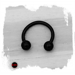 NEGRO BLISTER 10MM x12 BULL SURTIDO PUNTA Y BOLITA PIERCING