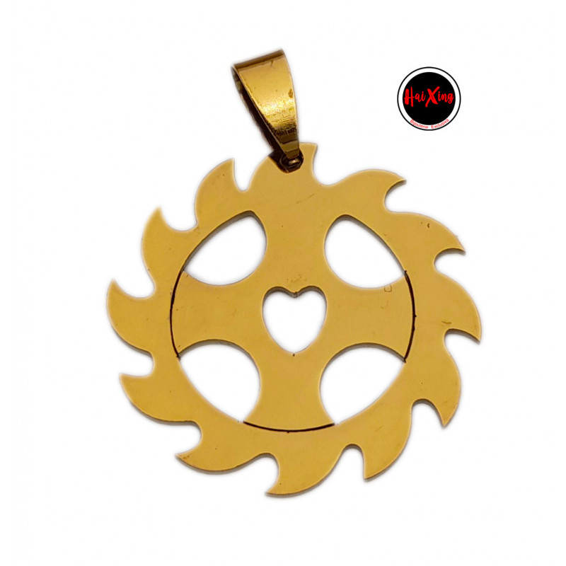 DORADO 30MM CRUZ ORLADA DIJE