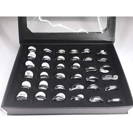 CAJA x36 UNIDADES 4MM ALIANZAS NRO. SURTIDA CAJA NEGRA ANILLO