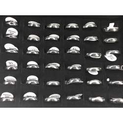 CAJA x36 UNIDADES 4MM ALIANZAS NRO. SURTIDA CAJA NEGRA ANILLO