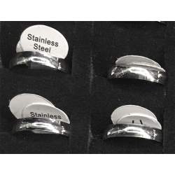 CAJA x36 UNIDADES 4MM ALIANZAS NRO. SURTIDA CAJA NEGRA ANILLO